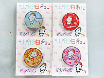 きてけろくんピンバッチ