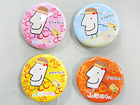 きてけろくん缶バッチ